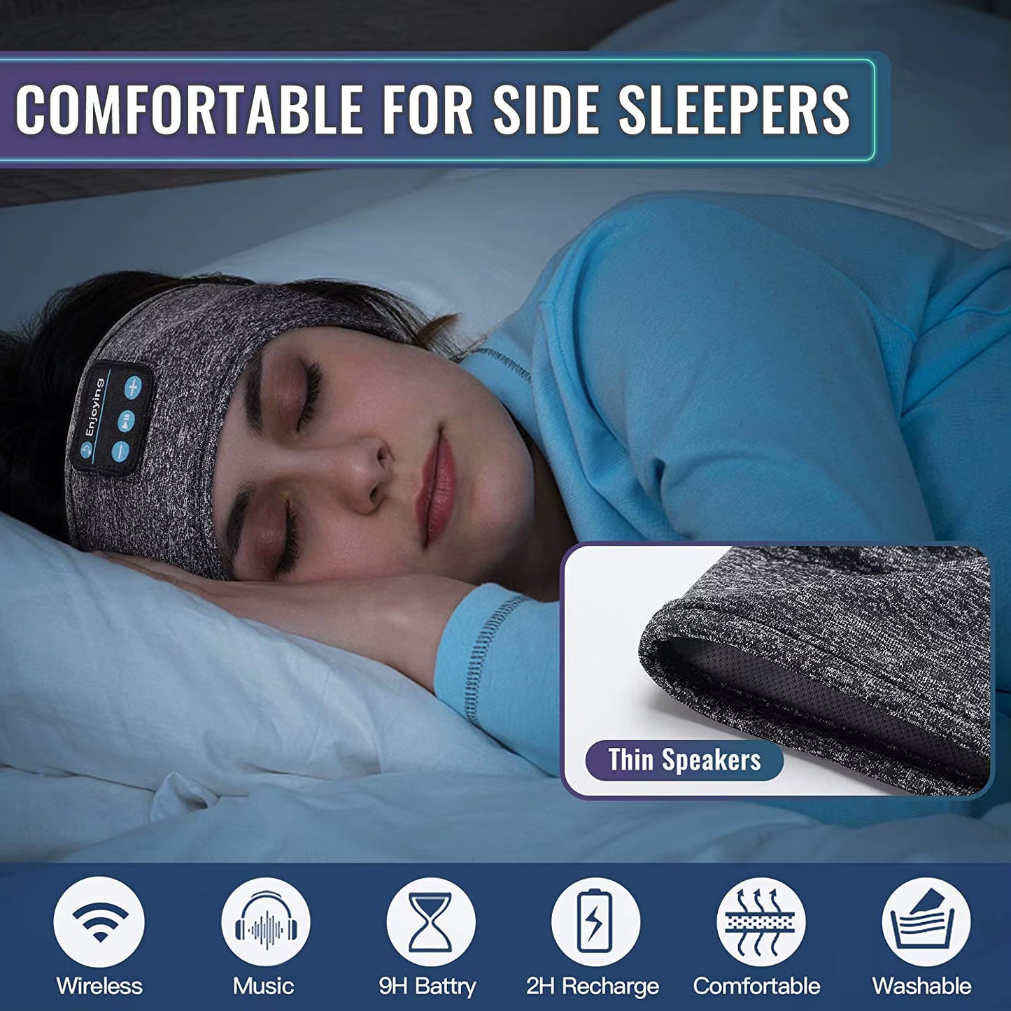 Ultimate Sleep Mask – Bluetooth Audio for Deep, Uninterrupted Rest!