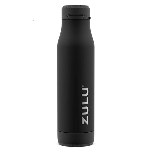 ZULU 24 Fl Oz. Black Stainless Soft Chug Bottle