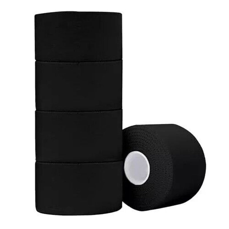 (5 Pack) Ultra-Strong Black Athletic Sports Tape – Hypoallergenic, Durable, and Sweat-Resistant